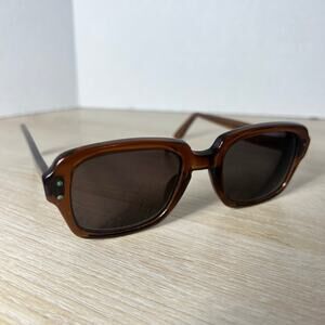 Vintage USS Sunglasses Brown Translucent Frames ONLY 50-20 USA Classic Retro